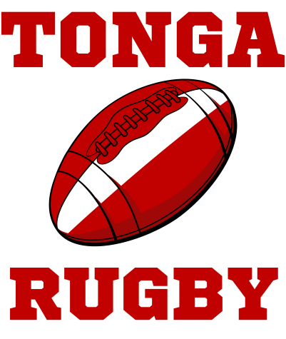 Tonga Rugby Ball Long Sleeve Tee (Red)